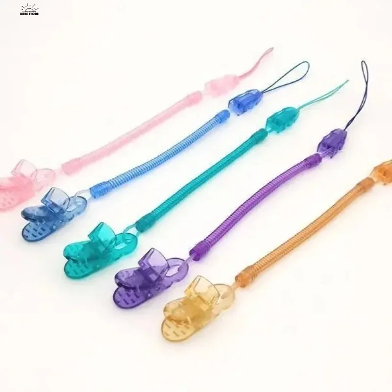 1PC Babies Boy Soother Nipple Anti-drop Holder for Newborn Baby Stretchable Spring Coil Pacifier Chain Clip Children Accessories