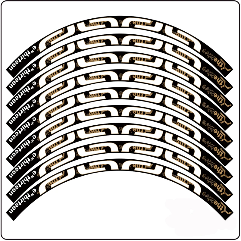 E13 e.thirteen MTB Rim Decals Mountain Bike Sticker width 20mm Road Wheel Decal 24 26\