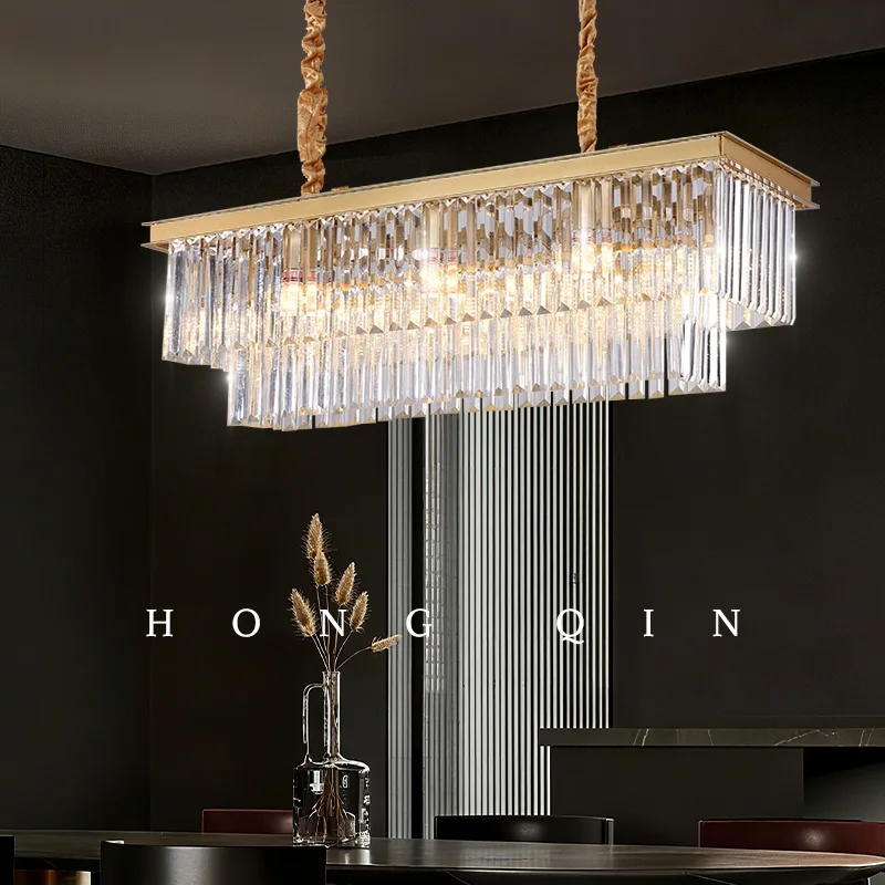 

Хрустальная люстра Подвесные светильники Обеденный стол Круглая люстра Потолочный светильник Хрустальная подвесная лампа для гостиной Освещение