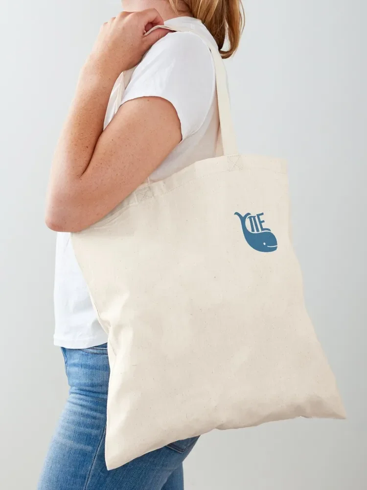

UPE Whale (Blue) Tote Bag Women's beach bags foldable reusable bag Big bag women Fabric