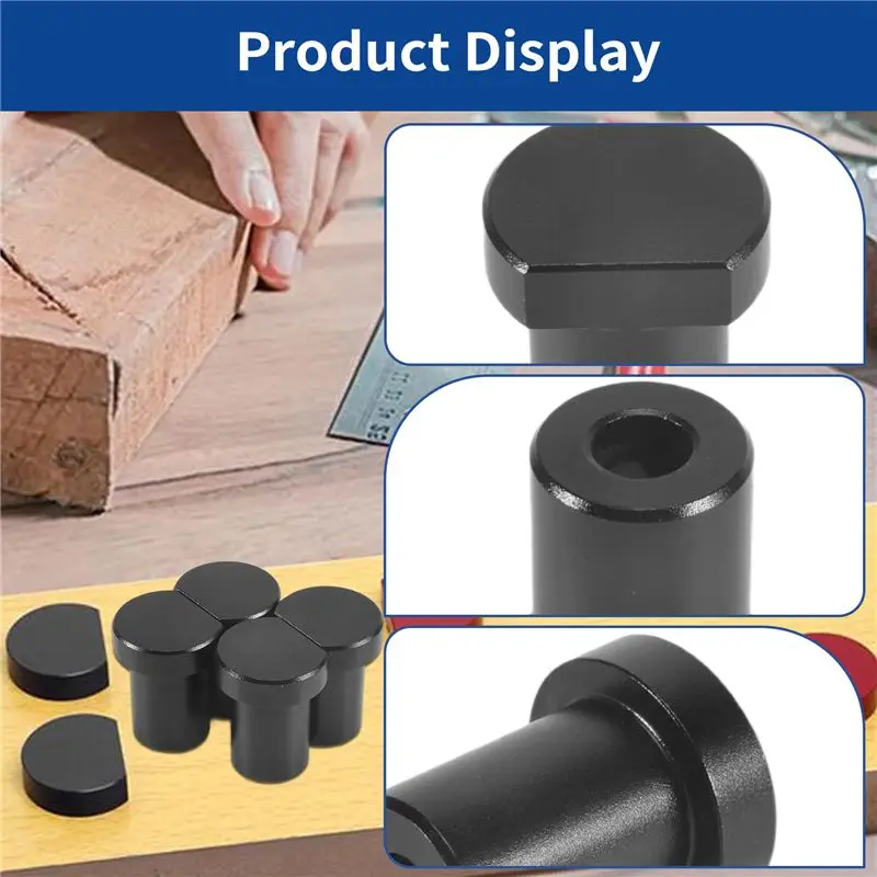ABWZ-4Pcs Aluminum Alloy Bench Dog Clamp For T-Track Woodworking Workbench Positioning Planer Plug Fits Dog Hole view 5