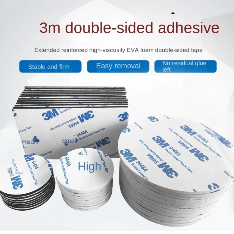 3M 9448A Double-Sided Adhesive Foam Tape, Strong Thickened Eva Adhesive, High Viscosity, Hook Ornaments for Vehicle Use view 3