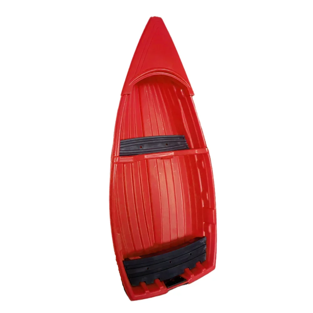 High-Quality Plastic Fishing Boat Heavy-Duty 2.5m Dinghy Two Person Rowing Boat for Lake/River