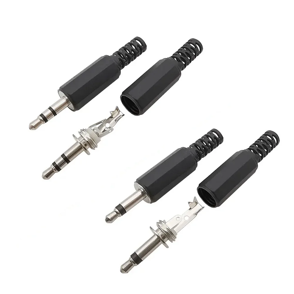 5/10Pcs 3.5mm Male Mono Stereo Audio Plug Jack Connector 2/3 Pole DIY Repair Headphone Adapter Wire Terminals