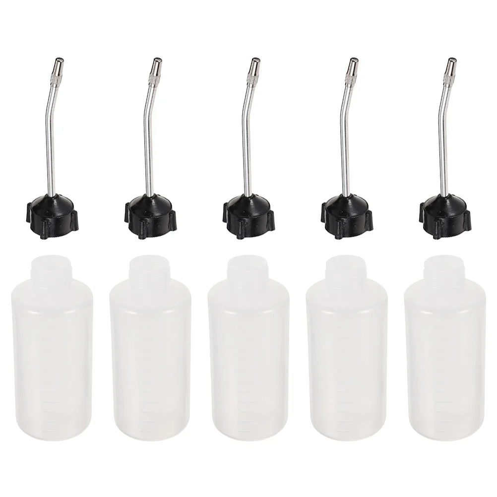 

5 Pcs Liquid Glue Oil Can Bottle Precision Tip Applicator Plastic Cooking Dispenser Pointed Nozzle