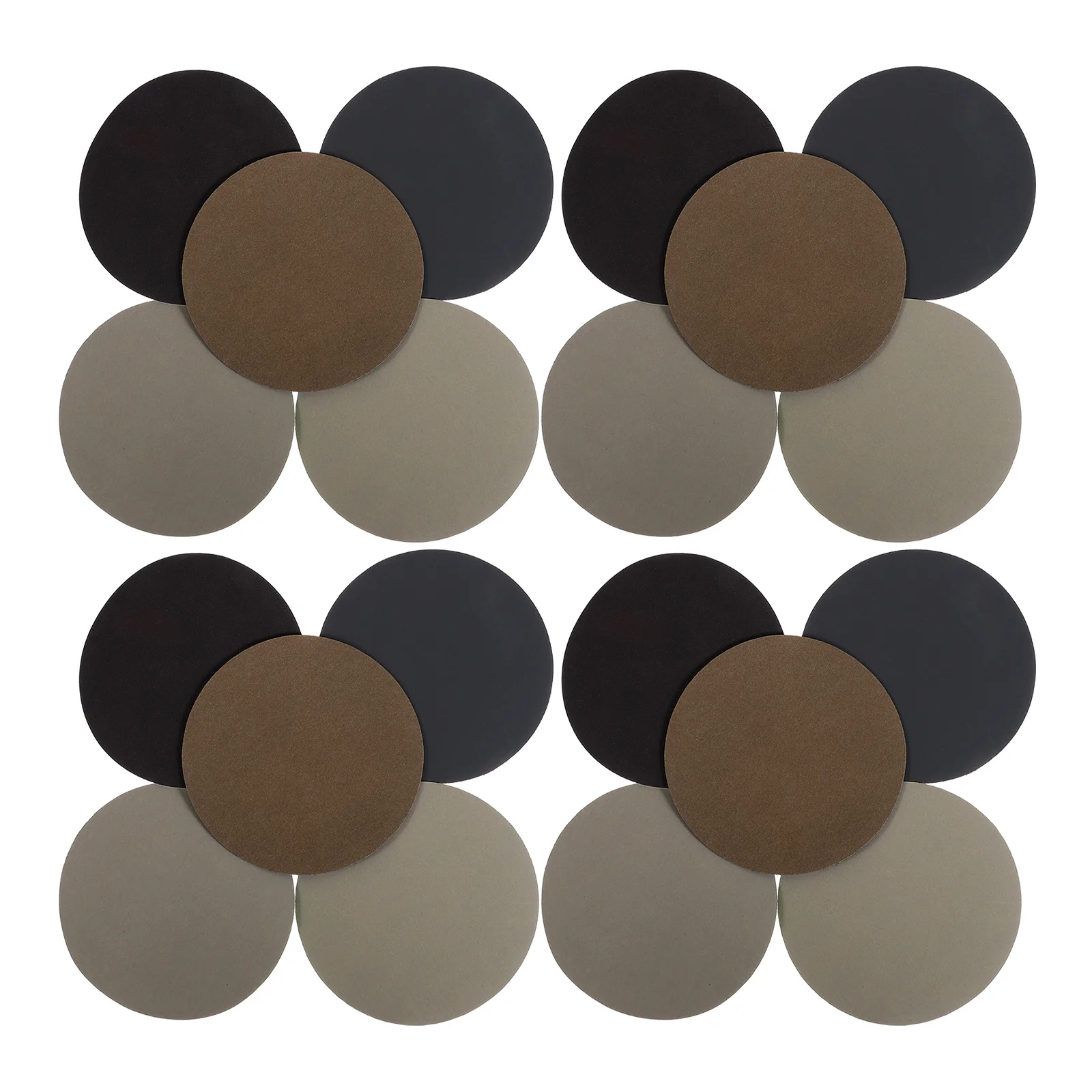 

30pcs Round Sandpapers Water Grit Sanding Discs Flocking Backing Non Slip For Wood Metal Plastic Polishing Sand Paper Set Wet