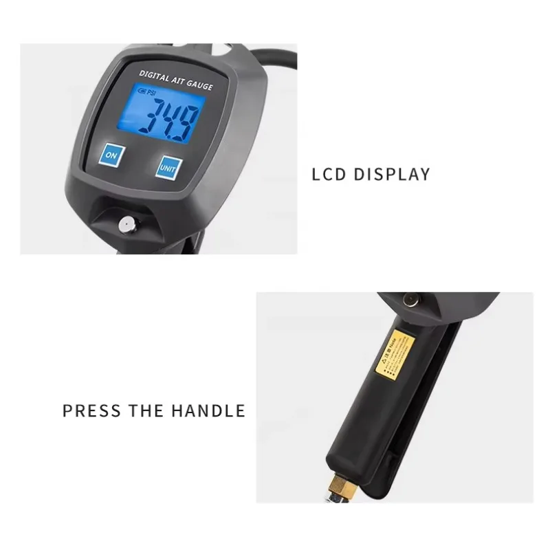 Pistola de aire del neumático del indicador del inflador de presión de neumáticos Digital de la venta superior del fabricante para el coche