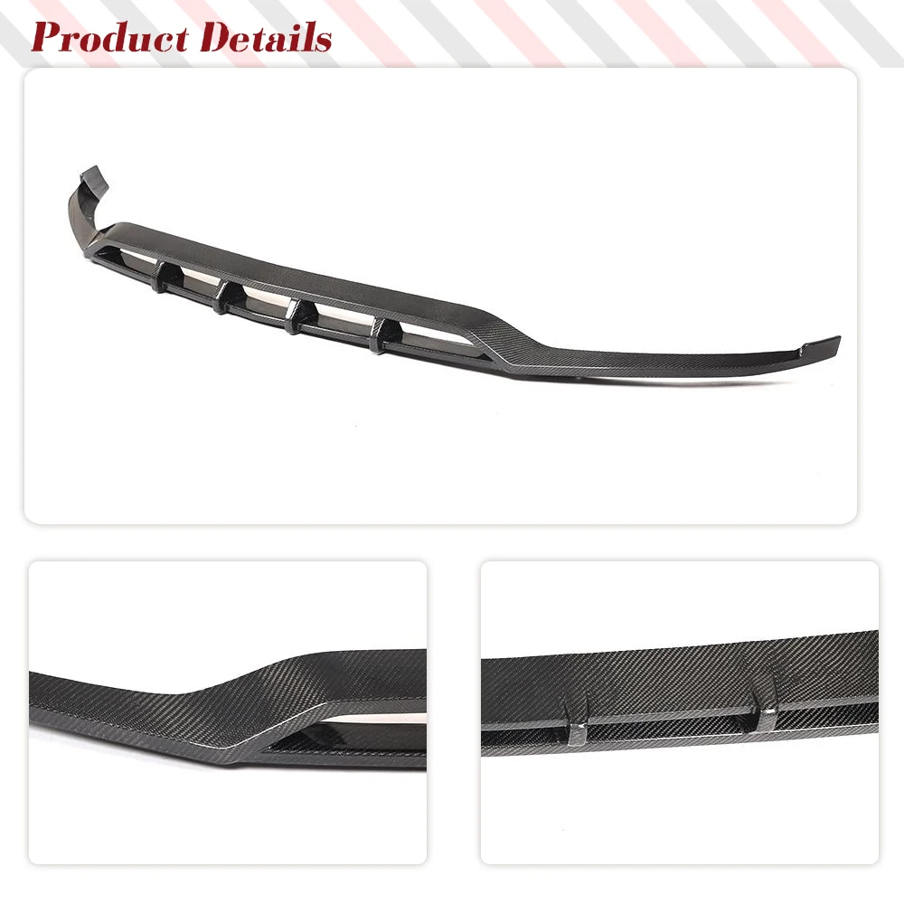 for Mercedes-Benz GLC Class X253 Sport GLC43 AMG 2020 2021 Carbon Fiber Car Front Bumper Lip Spoiler Front Lip Chin Apron