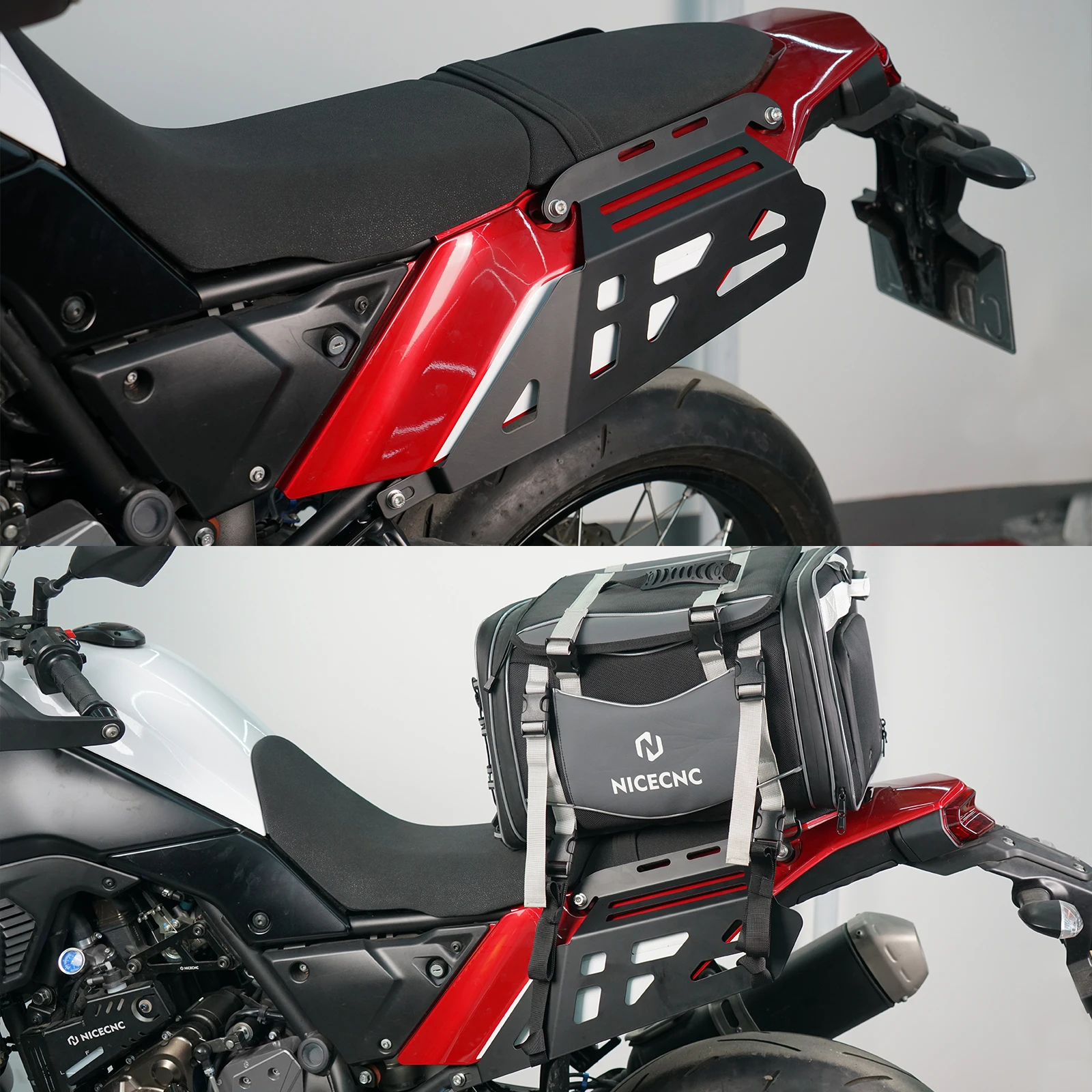 For Yamaha Tenere 700 Luggage Rack Side Rails Saddlebag Support Bracket Side Panniers for Yamaha Tenere 700 XTZ700 2019-2024