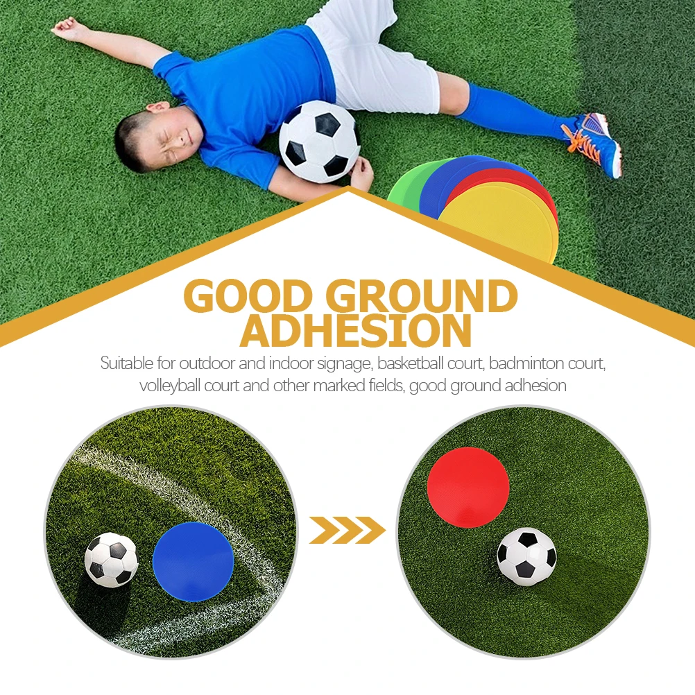 

5 шт., футбольные тренировочные маркеры, Премиум ПВХ, футбольные знак, диски, прочные многоразовые спортивные маркерные пластины для футбола, хоккея, баскетбола