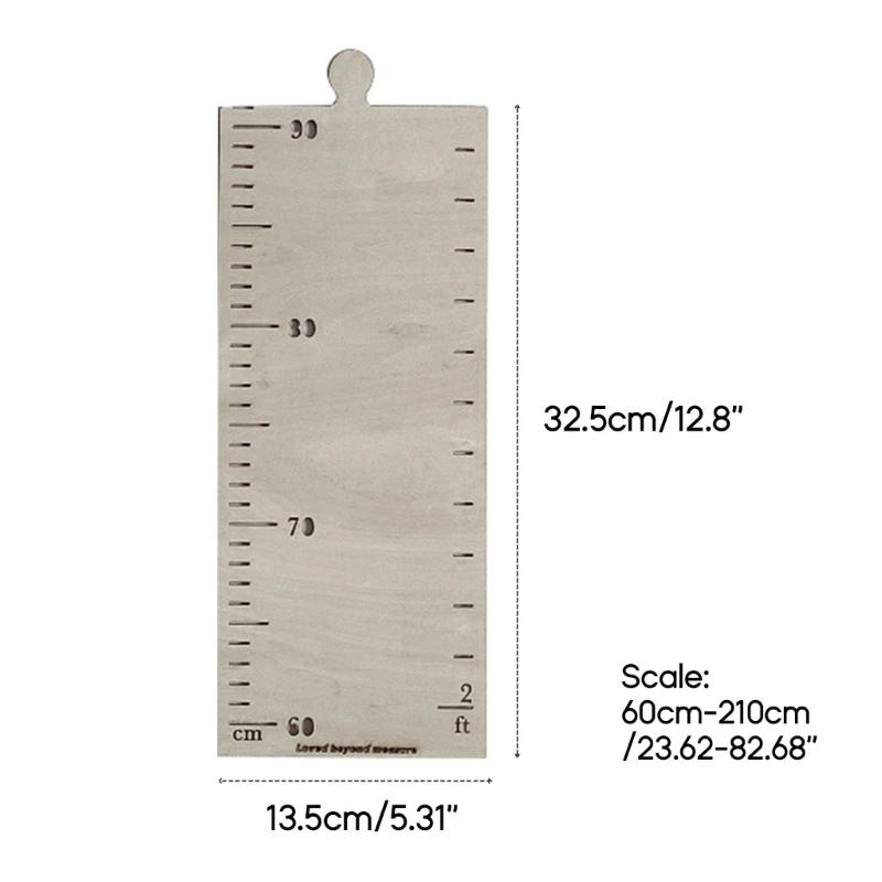 Kid Height Growth Chart Lineal Measure Lineal Growth Chart Meter Measurement Wall A0KF