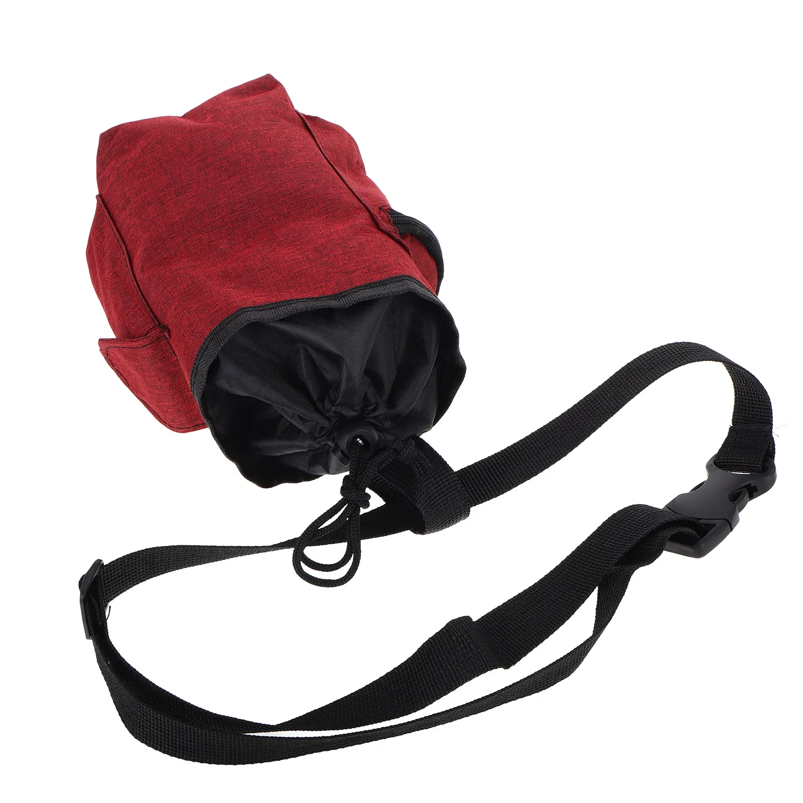 Bolsa para Tiza de Escalada, Accesorios de Escalada, Bolsas Tipo Calcetín, Disc Golf Rojo