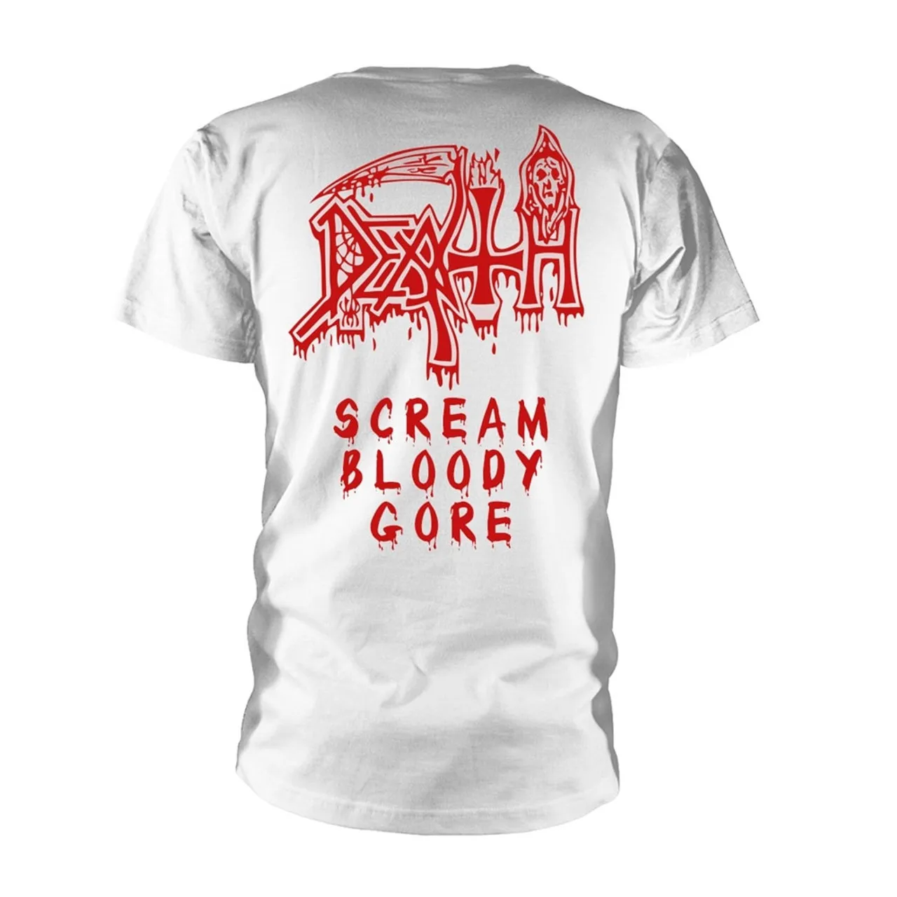 تي شيرت Death Scream Bloody Gore مطبوع عليه رسومات جرافيك للرجال والنساء فضفاض بأكمام قصيرة لملابس غير رسمية طوال العام فاخر