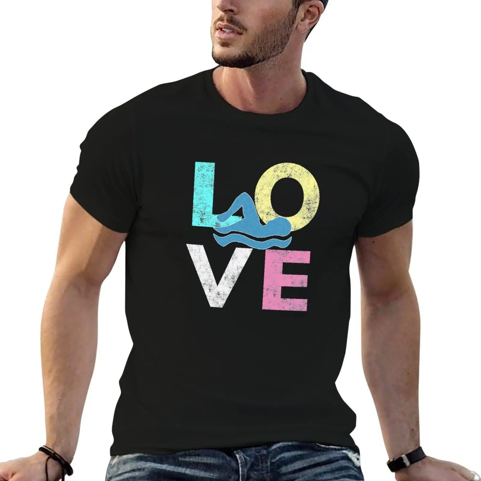 I LOVE to Swim Great Swimmers Gift for All Swim Lovers T-Shirt designer shirts sweat t shirt for men