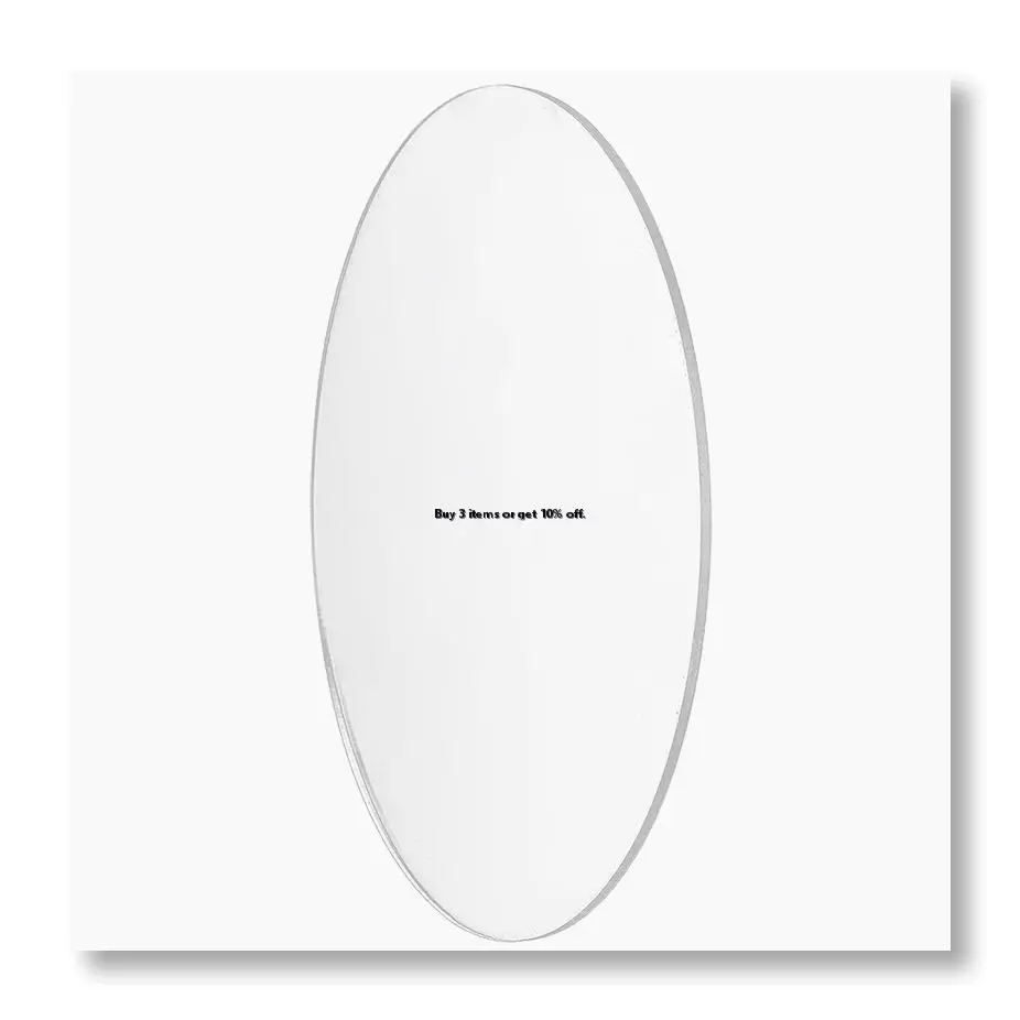 ●Transparent 3mm thick Mirror Acrylic round Disc Diameter:70mm