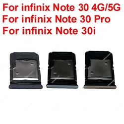 Sim Card Tray Reader Holder For Infinix Note 30 4G 5G X6833B X6716B X6711 Note 30 Pro X678B Note 30i X6716 Replacement Parts