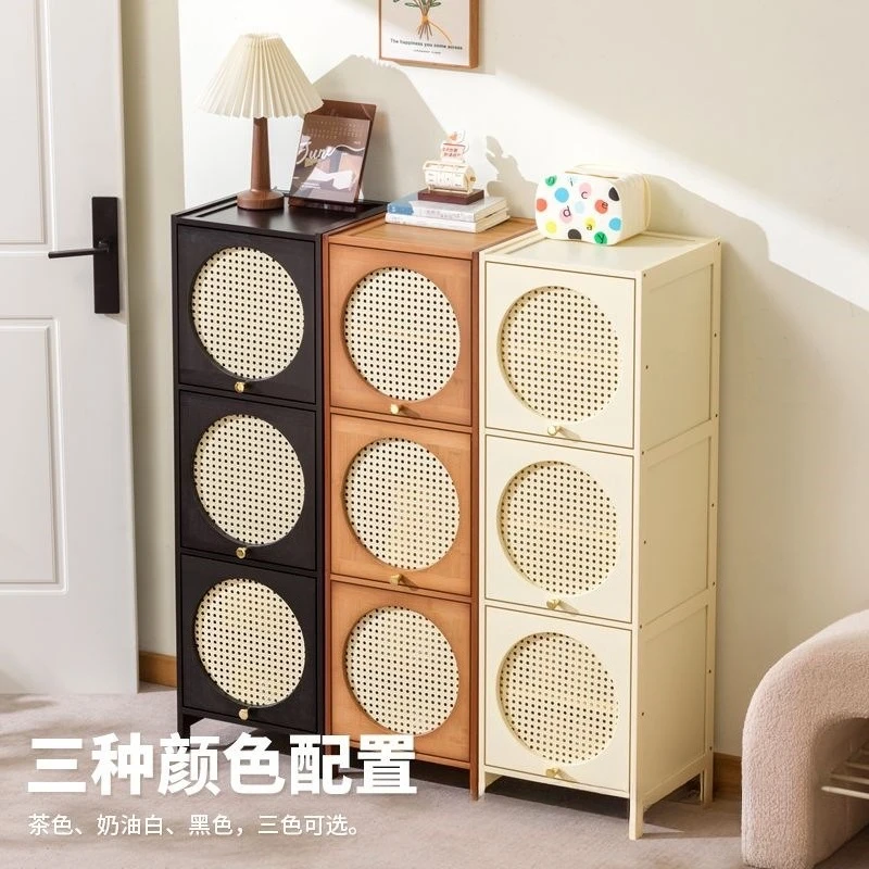 Pin shoe cabinet Home shoe cabinet With door Dust Corridor storage