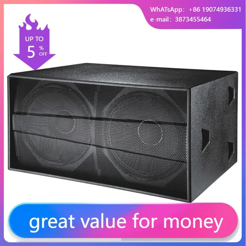 

Double 18inch Subwoofer Sub Woofer 1200w Rated Power S-218 18 Inch Subwoofer Speaker For Large Events