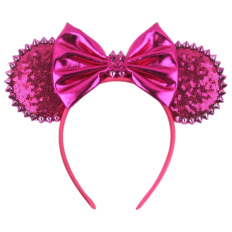 2024 Nieuwe Disney Mouse Ears Headband  Hoofdband Bat Pompoen Lovertjes Strik Halloween Festival Feest Cosplay Haaraccessoires