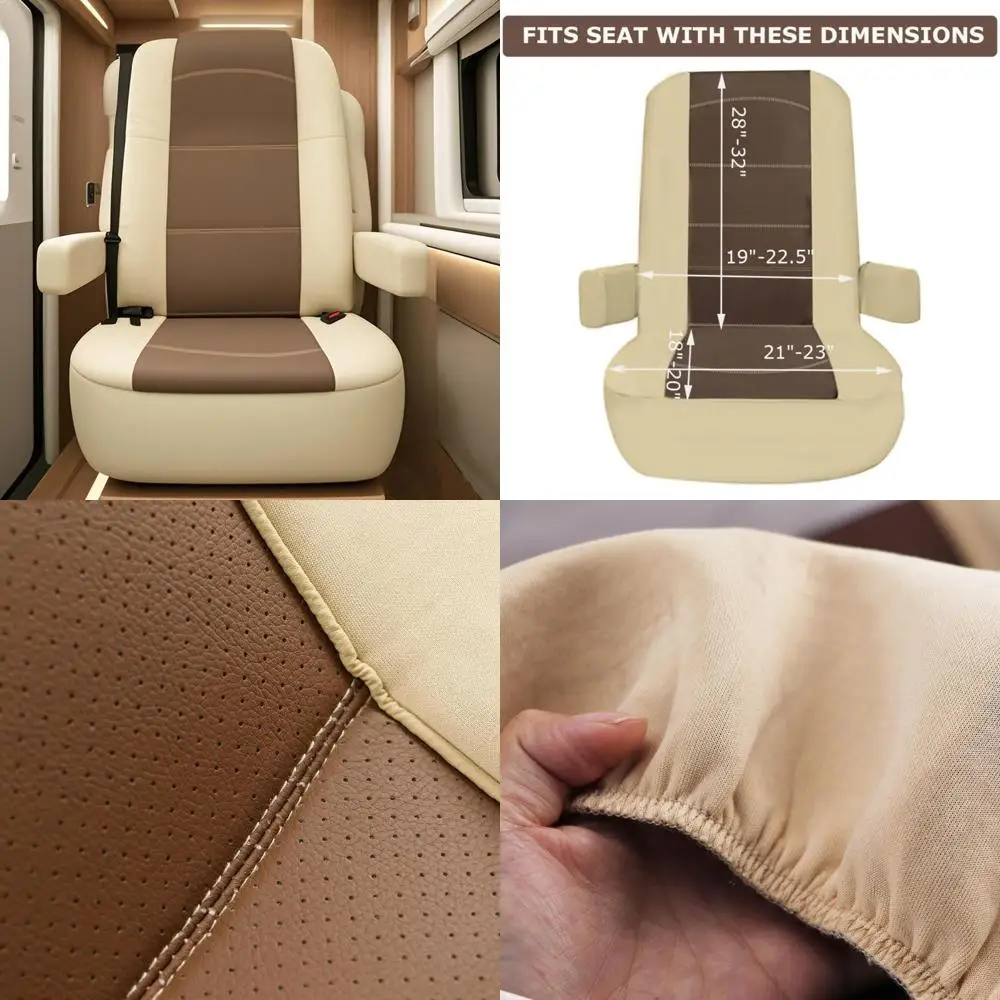 

2-пакет чехлов на сиденья для автофургонов, чехлы на сиденья для дома на колесах для сиденья автофургона класса с чехлами на подлокотники