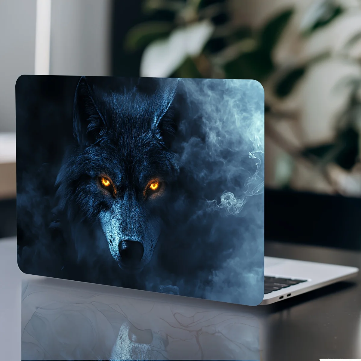 Vinyl Notebook Case Wolf Sticker, 2-Pack, Scratch Resistant DIY Art Case for Laptops - Easy to Paste
