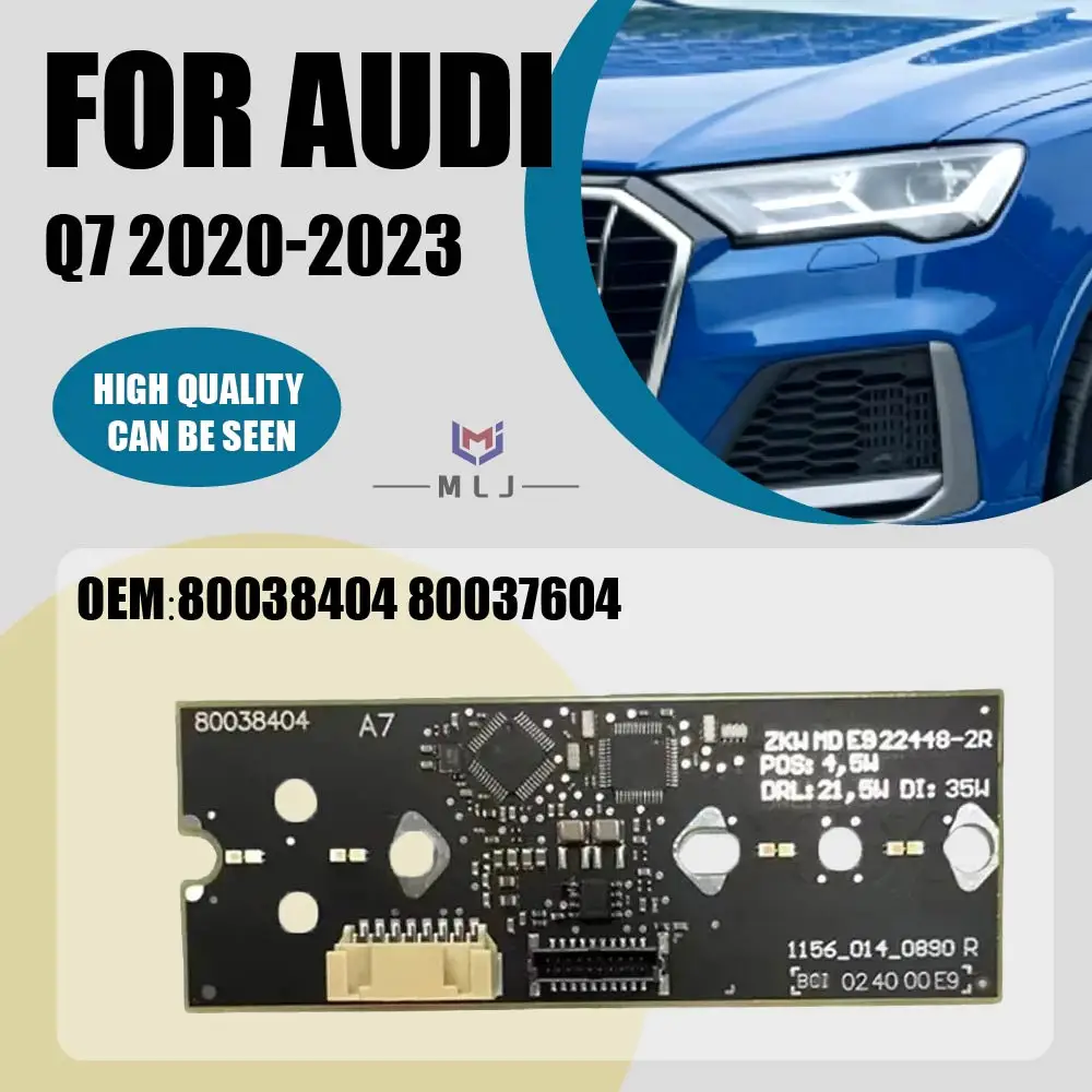 

Модуль светодиодных ДХО (ангельские глазки) для фар Audi Q7 2020-2023, чип 80038404 80037604, запасная часть