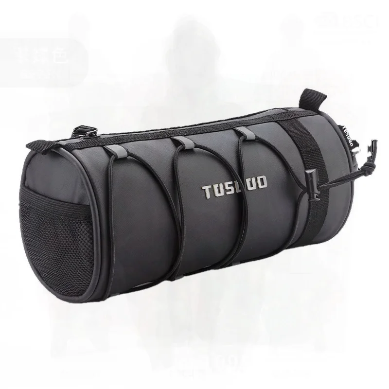 

Водонепроницаемая сумка для передней балки велосипеда, сумка для седла для горного и шоссейного велосипеда, снаряжение для верховой езды, черный органайзер для хранения 2-8 л, пленка 600D