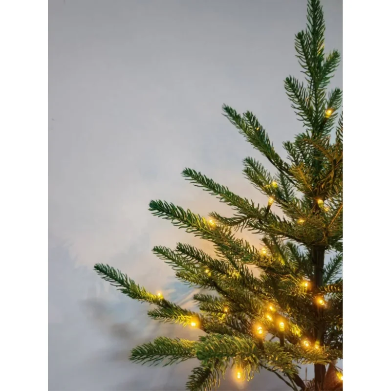 Small Christmas Tree 45cm/60cm PVC Plush Home Christmas Party Atmosphere Christmas Tree with Lights Home High Beauty Decoration