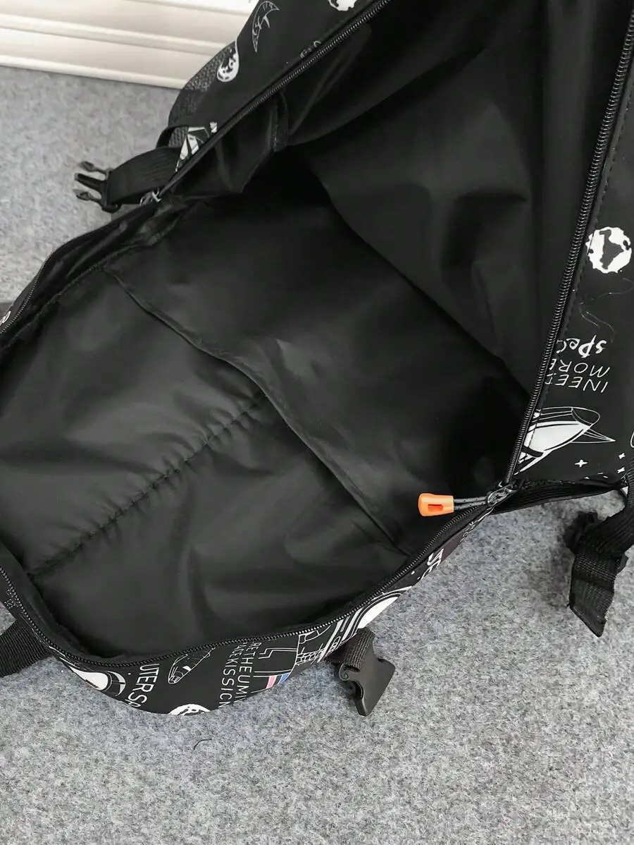 

Mens Nylon Chest Pack Backpack With Zipper Closure Large Capacity Travel Storage Bag