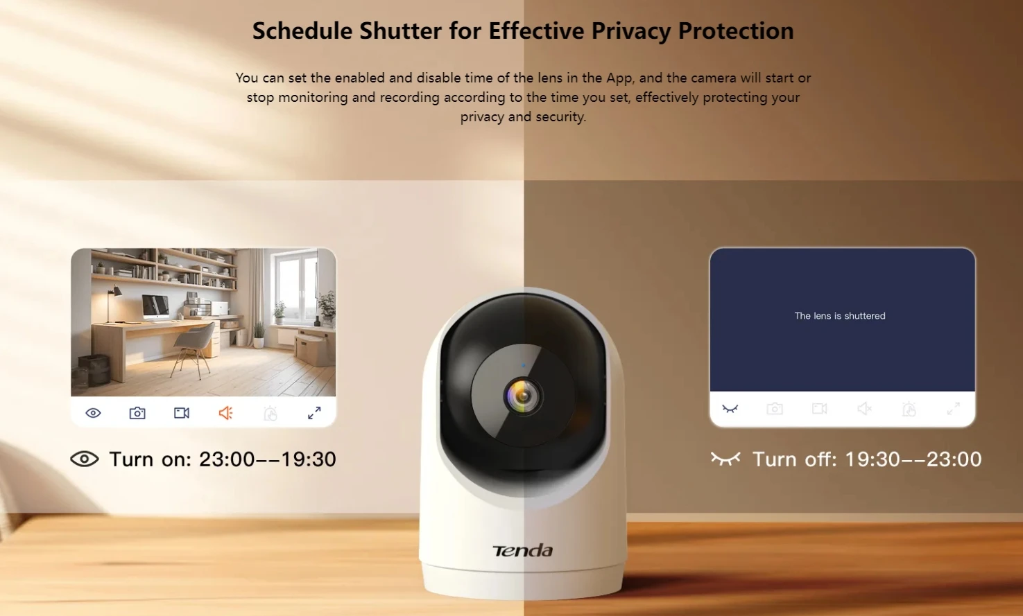 Tenda RP3V3.0 smart wireless PTZ camera