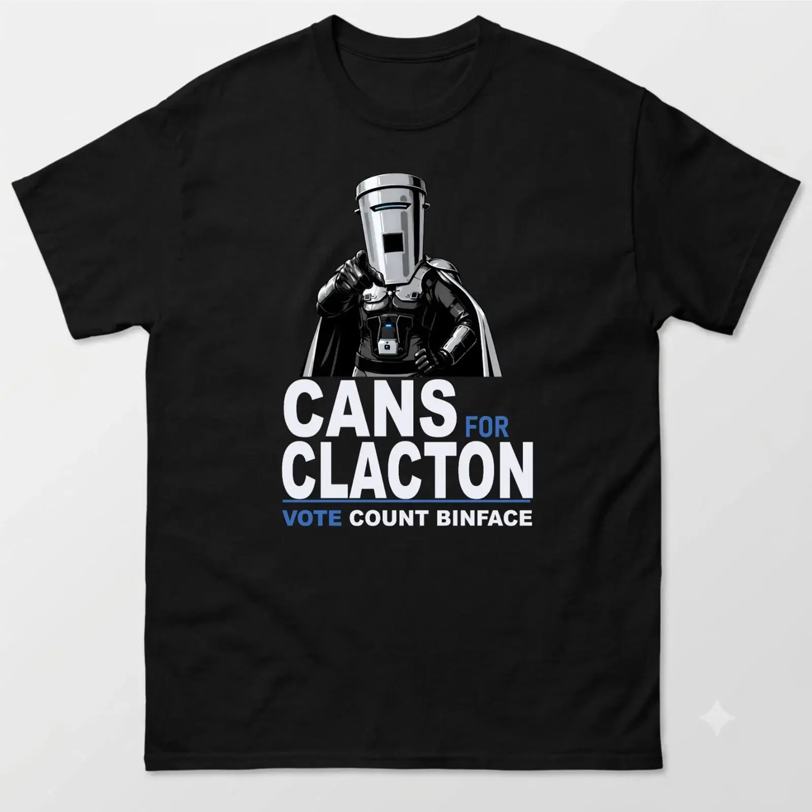 Cans for Clacton T Shirt Vote CounT Binface By Election vintage Washed Casual Unisex streetwear graphic Soft Stylish Breathable
