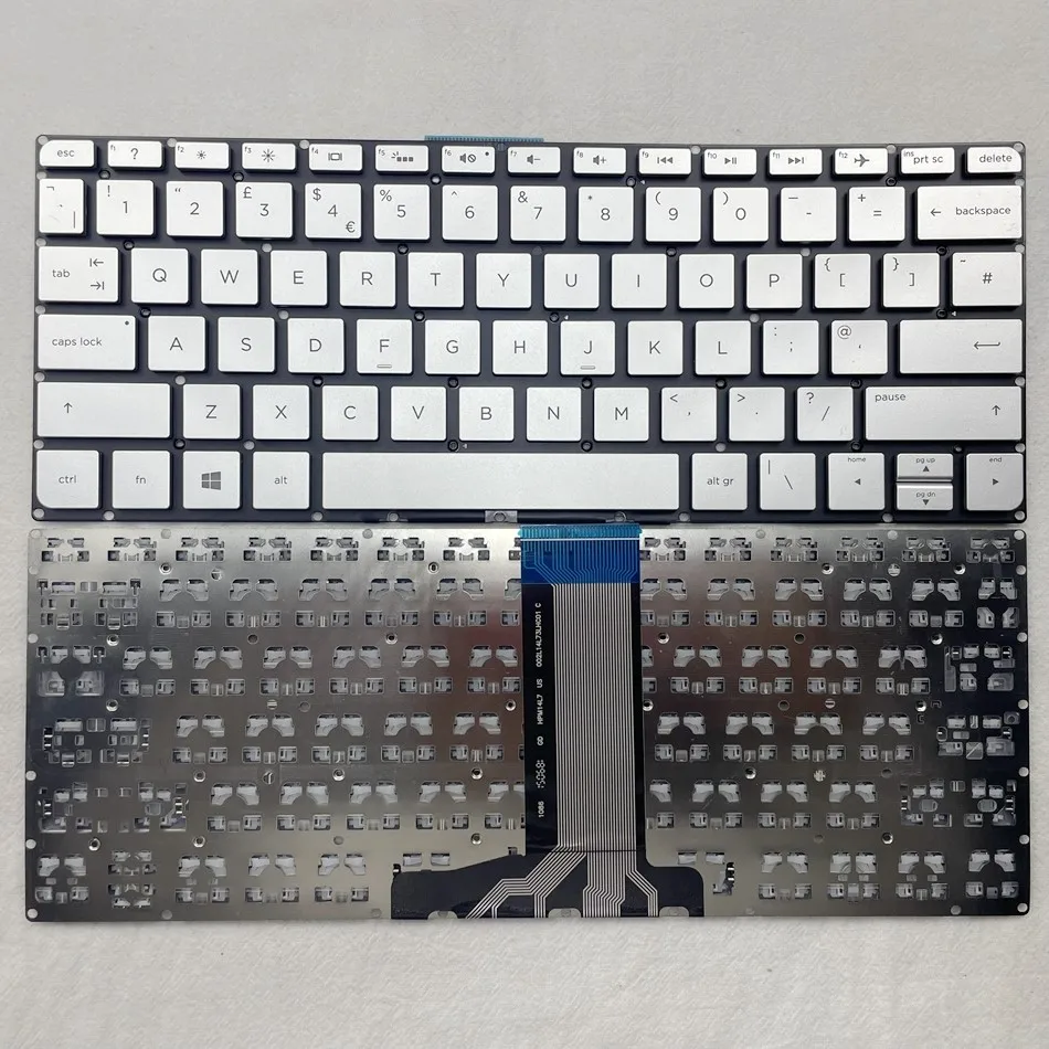 

UK keyboard For HP Pavilion 14-AB series 14-ab000 14-ab100 14-ab20014-ab013tu 14-ab053tx silver (Backlit key) UK Layout