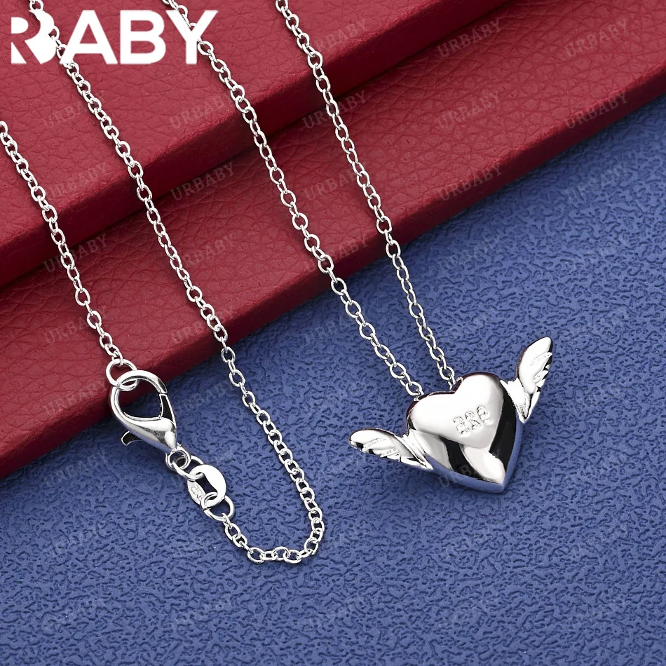 

Кулон-подвеска URBABY «Крылья любви» из стерлингового серебра 925 пробы, 40-75 см, креативный подарок, универсальный для вечеринок и повседневной носки
