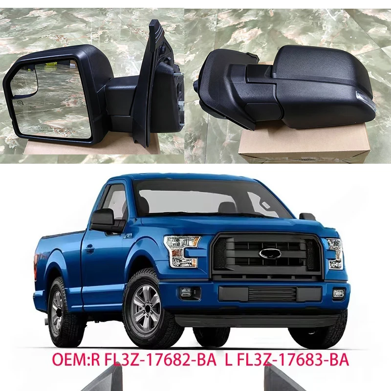 For Ford F-150 Raptor US Version 2015-2021 Car Rearview Mirror Assembly 3/6-pin OEM:R FL3Z-17682-BA L FL3Z-17683-BA