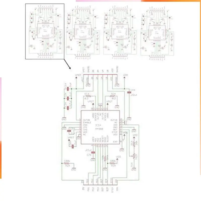 A92Z 10Pcs A4988 Stepstick Stepper Motor Driver Module With Heat Sink For 3D Printer Reprap Suitable