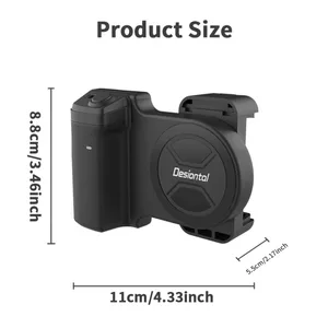 Mango de cámara de teléfono inteligente agarre Universal Bluetooth Selkie Establecimiento Establecimiento vertical de fotografía Horizontal Accesorios de fotografía 12 Mejor agarre de cámara de ventas para iPhone - №3