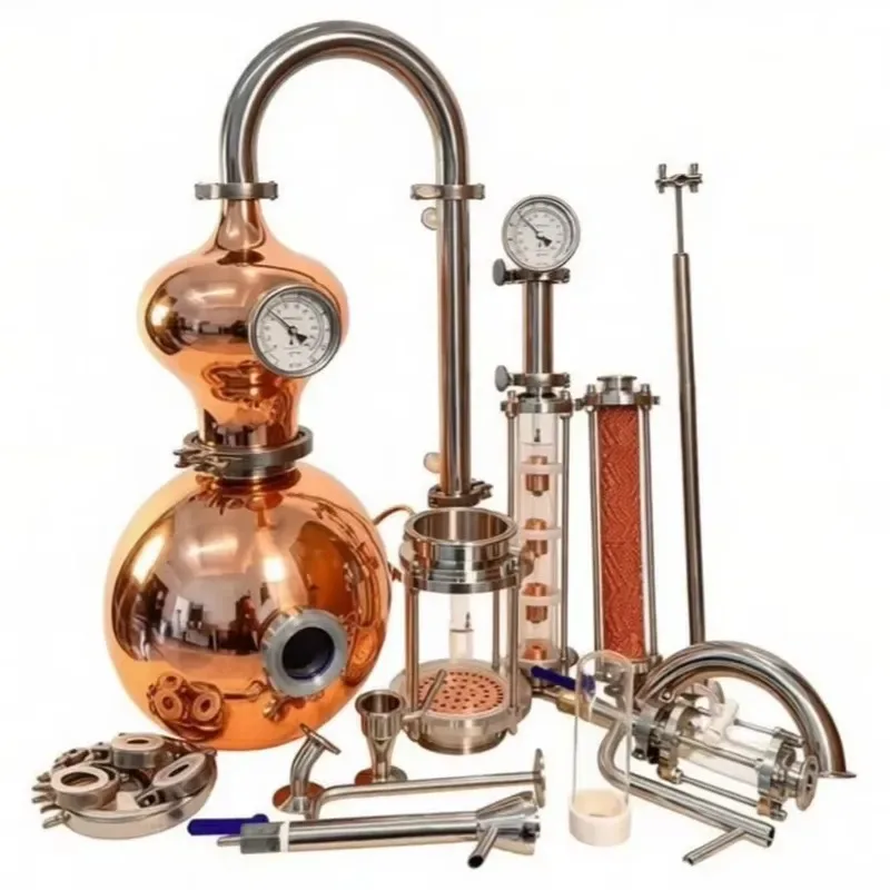 Copper Stainless Steel Distillation Equipment Household Hydrosol Essential Oil Brewing Distiller