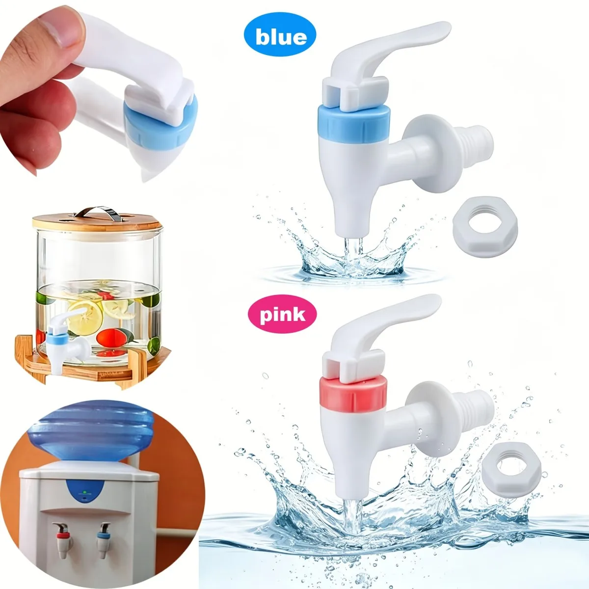 Water Dispenser Faucet, Durable Water Outlet Valve Accessories, Compatible with Various Bucket Water Dispensers