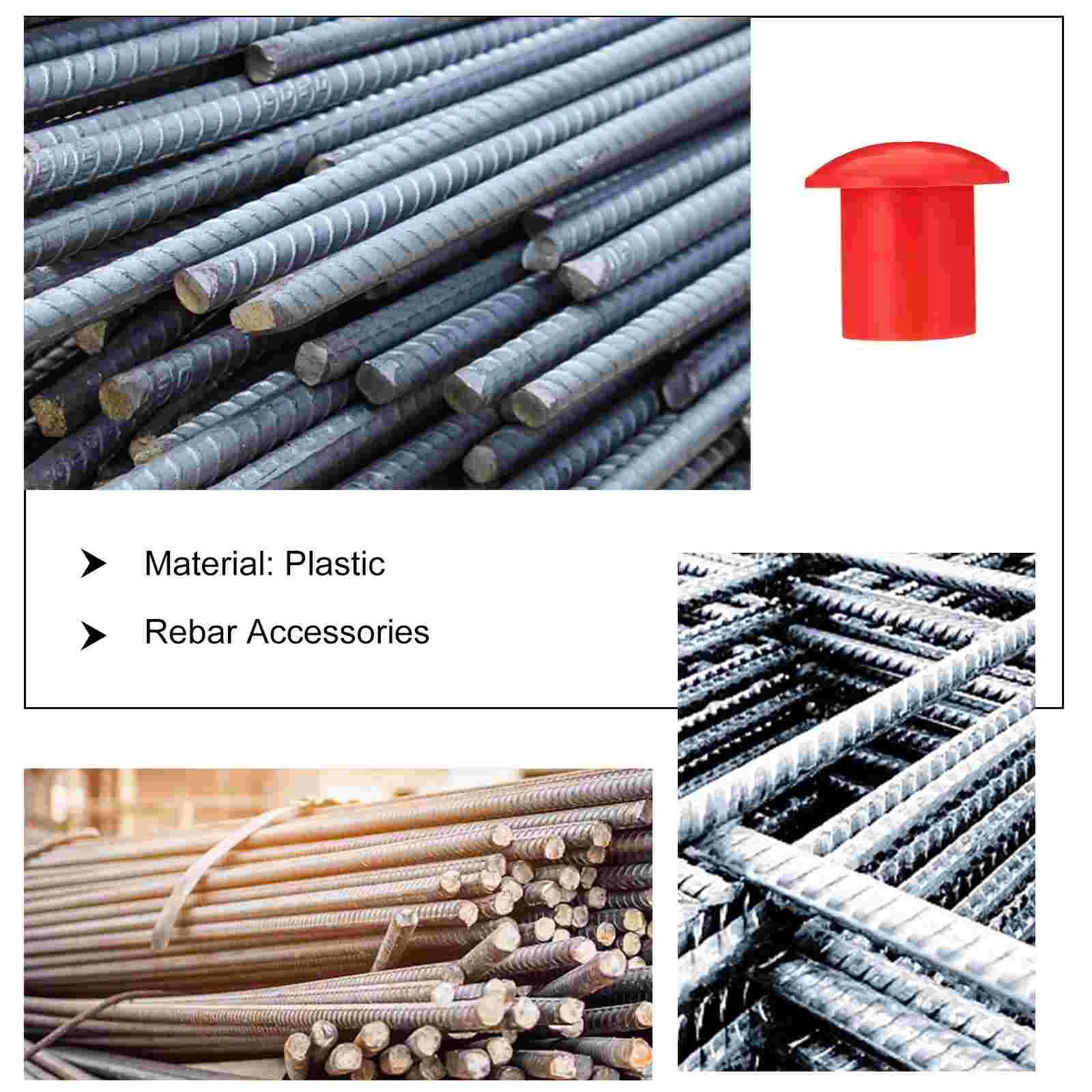 30 Pcs tappo in acciaio copertura per funghi tappi di protezione per tondo per cemento armato accessori di sicurezza protezione per estremità per accessori per l'industria delle costruzioni
