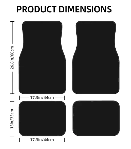 Abstract Ice Frozen Art Auto Floor Mats Carpet, Customized Car Floor Mats All Weather Automotive Floor Pad for Stylish