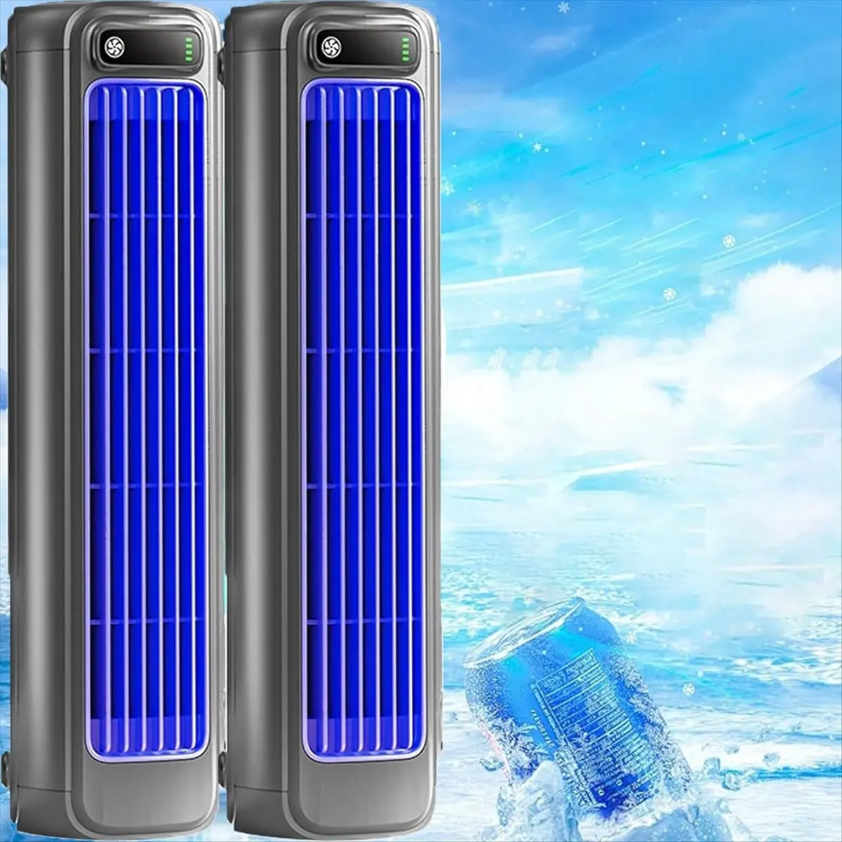 FZFZ عالية طاقة الرياح مروحة صامتة عمر البطارية الطويل مكتب سطح المكتب برج مروحة جدار جبل مروحة USB المحمولة #5