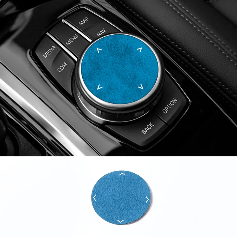 Top Suede For BMW 1er F20 F21 F40 3er F30 F31 F35 3GT F34 Car Multimedia Button Trim Sticker Anti Scratc Car Interior Accessory view 5