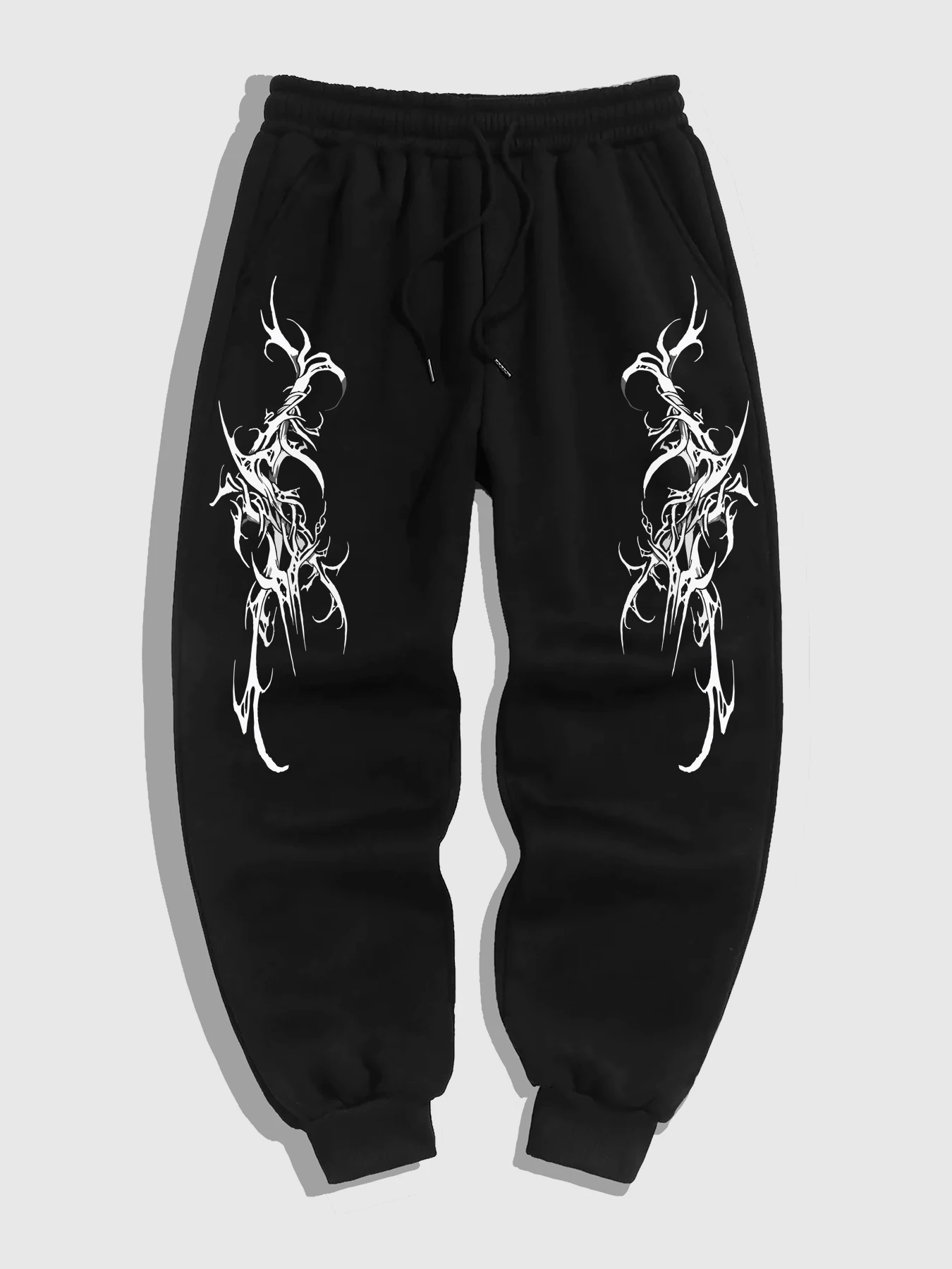 

Gothic Dark Style Printed Sweatpants Men's Casual Sports Jogging Pants Campus Style Comfortable Trousers Autumn and Winter
