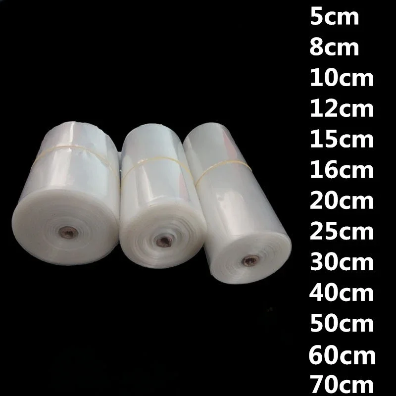 

0.1mm Thick PE Cylinder Membrane Air Supply Tube Calligraphy and Painting Transparent Plastic Plastic Bag Roll Pipe 1kg