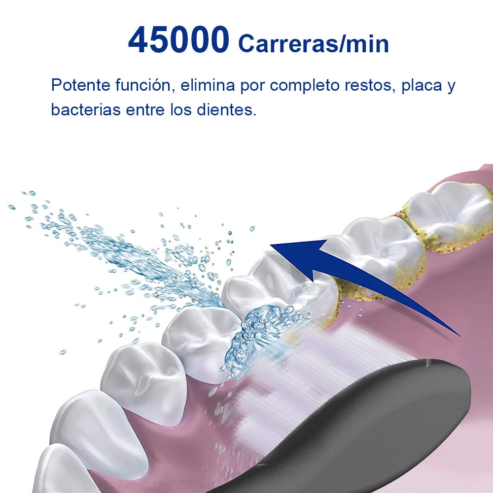 Cepillo de dientes eléctrico para el cuidado bucal, limpiador de blanqueamiento Dental con vibración Sónica, recargable por USB