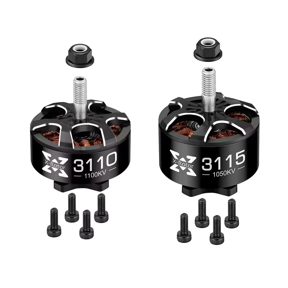 Hobbywing Xrotor 3110 3115 RC FPV Racing Drone Brushless Motor 900KV 1050KV 1150KV 4-6S Metal Parts for FPV Racing Aircraft
