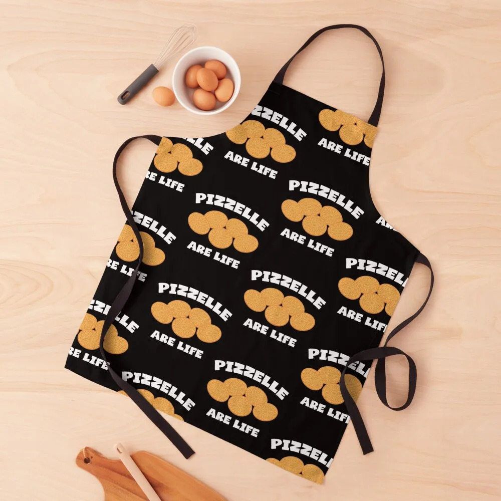 Life Italian Cookies Foodie Pizelle product Apron For Hairdresser Cute Kitchen Accessories Kitchen Front Apron