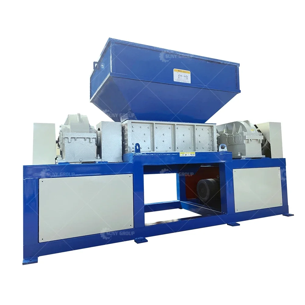 Solid Waste Recycling Shredding Machine Double Shaft Shredder