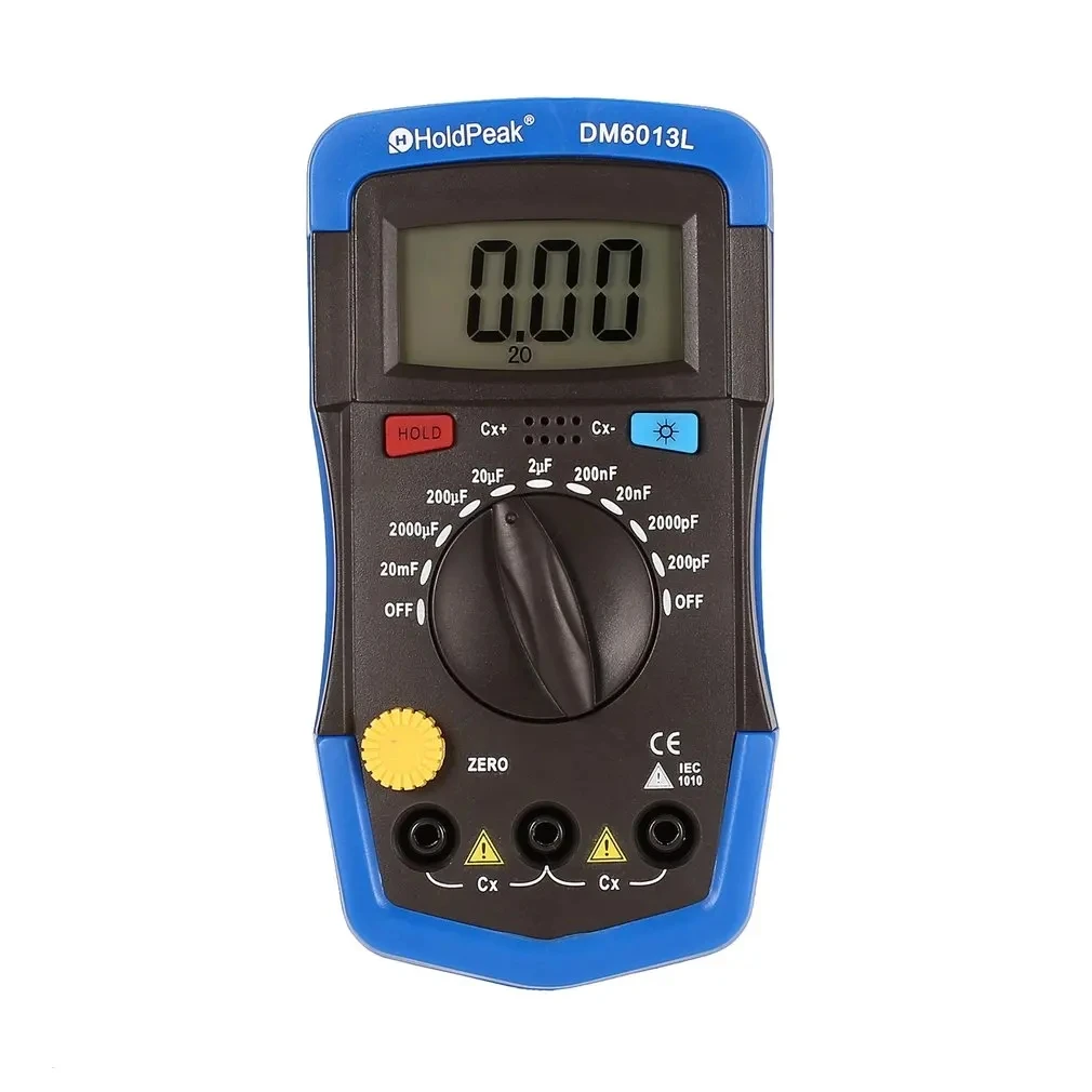 Handheld Digital Capacitor Medidor com Luz de Fundo 1999 Counts Tester 200pf20mf Dados Dm6013l
