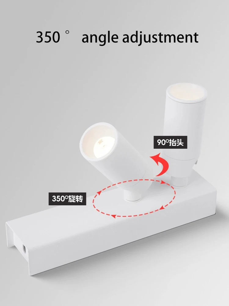 Un fascio di faretti LED piccolo angolo 3 5 8 15 gradi Spot Light atmosfera Foco montato su superficie per tavolo da pranzo immagine del museo